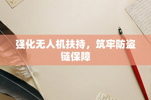 强化无人机扶持，筑牢防盗链保障