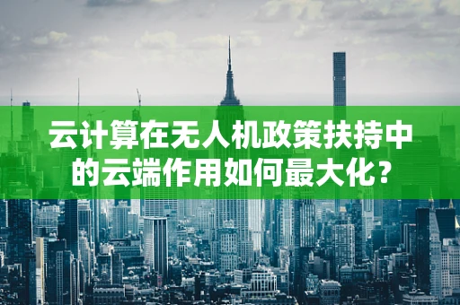 云计算在无人机政策扶持中的云端作用如何最大化？
