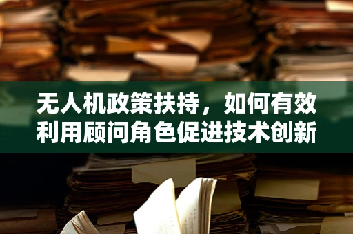 无人机政策扶持，如何有效利用顾问角色促进技术创新与合规发展？