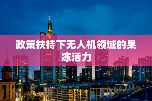 政策扶持下无人机领域的果冻活力