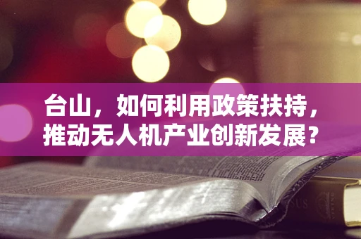 台山，如何利用政策扶持，推动无人机产业创新发展？