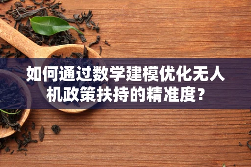 如何通过数学建模优化无人机政策扶持的精准度？