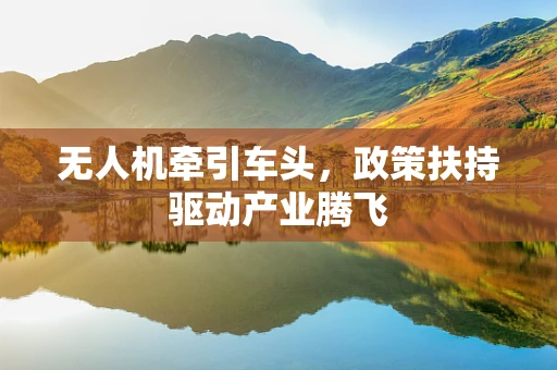无人机牵引车头，政策扶持驱动产业腾飞