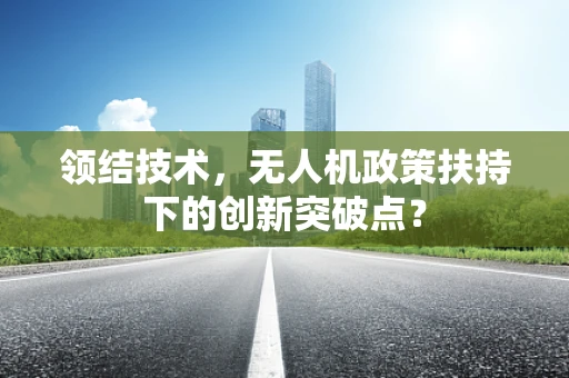 领结技术，无人机政策扶持下的创新突破点？