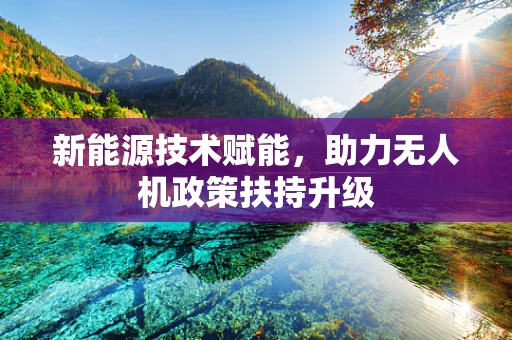 新能源技术赋能，助力无人机政策扶持升级