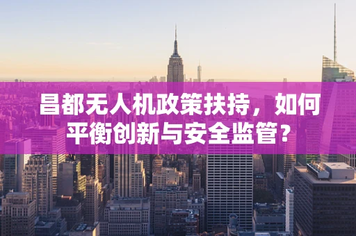 昌都无人机政策扶持，如何平衡创新与安全监管？