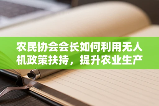 农民协会会长如何利用无人机政策扶持，提升农业生产效率？