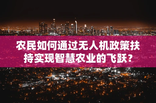 农民如何通过无人机政策扶持实现智慧农业的飞跃？