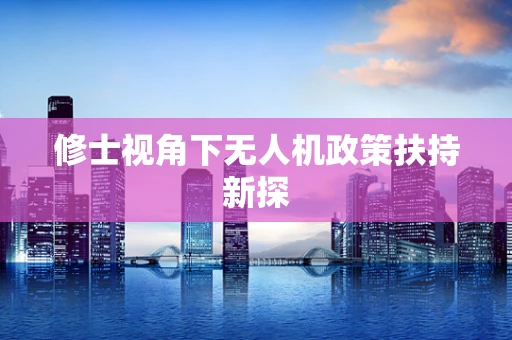 修士视角下无人机政策扶持新探