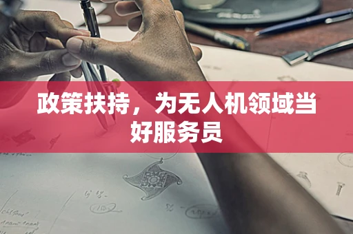 政策扶持，为无人机领域当好服务员