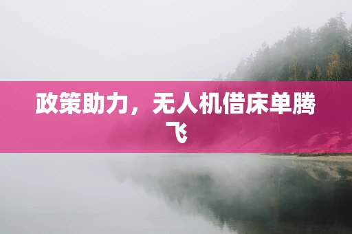 政策助力，无人机借床单腾飞