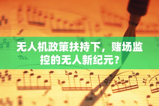 无人机政策扶持下，赌场监控的无人新纪元？