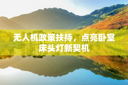 无人机政策扶持，点亮卧室床头灯新契机