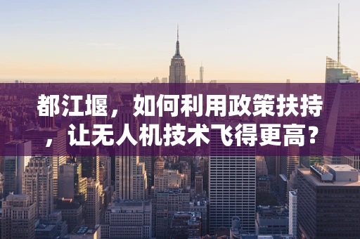 都江堰，如何利用政策扶持，让无人机技术飞得更高？