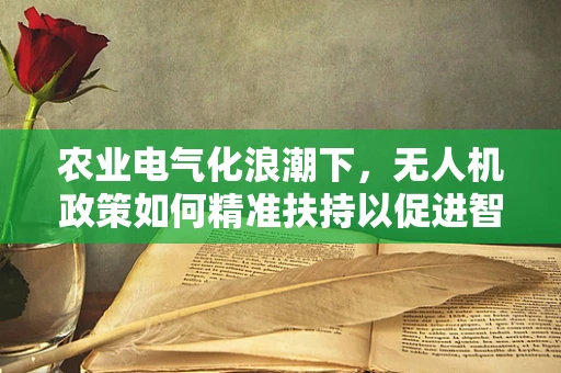 农业电气化浪潮下，无人机政策如何精准扶持以促进智慧农业发展？