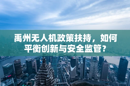 禹州无人机政策扶持，如何平衡创新与安全监管？