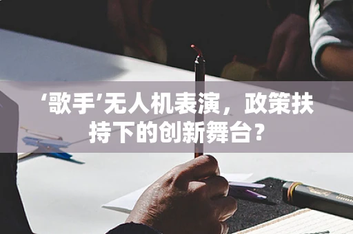 ‘歌手’无人机表演，政策扶持下的创新舞台？