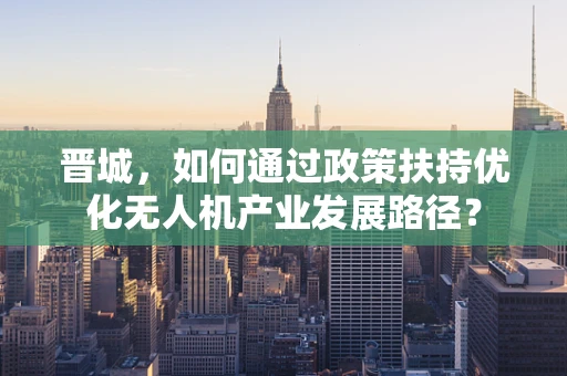 晋城，如何通过政策扶持优化无人机产业发展路径？