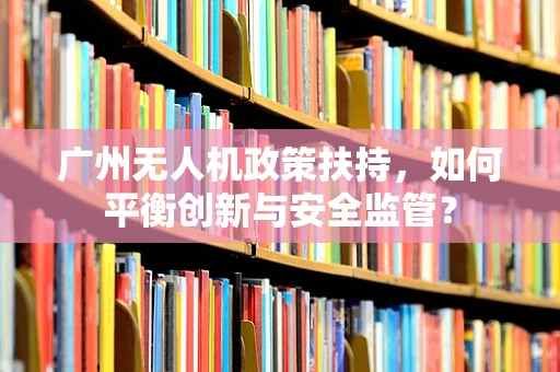 广州无人机政策扶持，如何平衡创新与安全监管？
