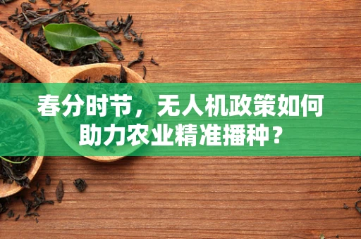 春分时节，无人机政策如何助力农业精准播种？
