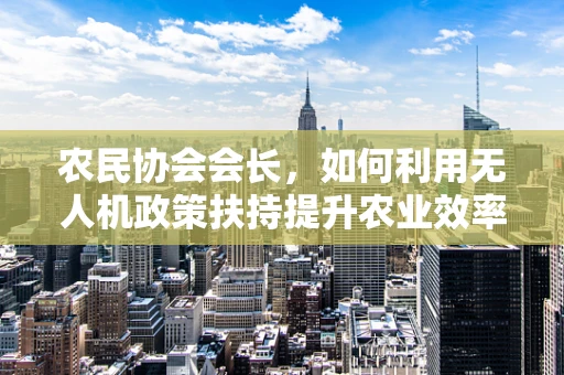 农民协会会长，如何利用无人机政策扶持提升农业效率？