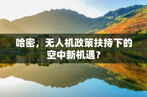 哈密，无人机政策扶持下的空中新机遇？
