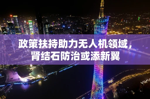 政策扶持助力无人机领域，肾结石防治或添新翼