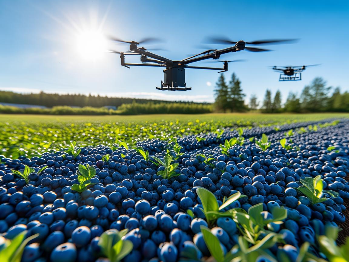 政策扶持下无人机助力蓝莓产业腾飞